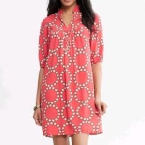 BANANA REPUBLIC Coral/Dark Salmon Mini Dress